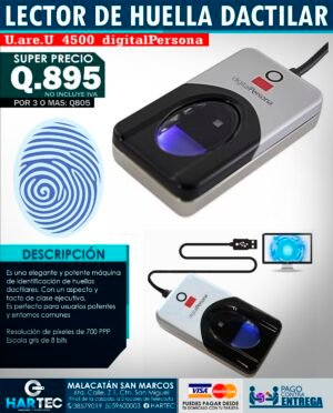 LECTOR DE HUELLA USB U.ARE.U 4500