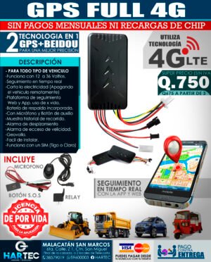 GPS PARA VEHICULO FULL 4G