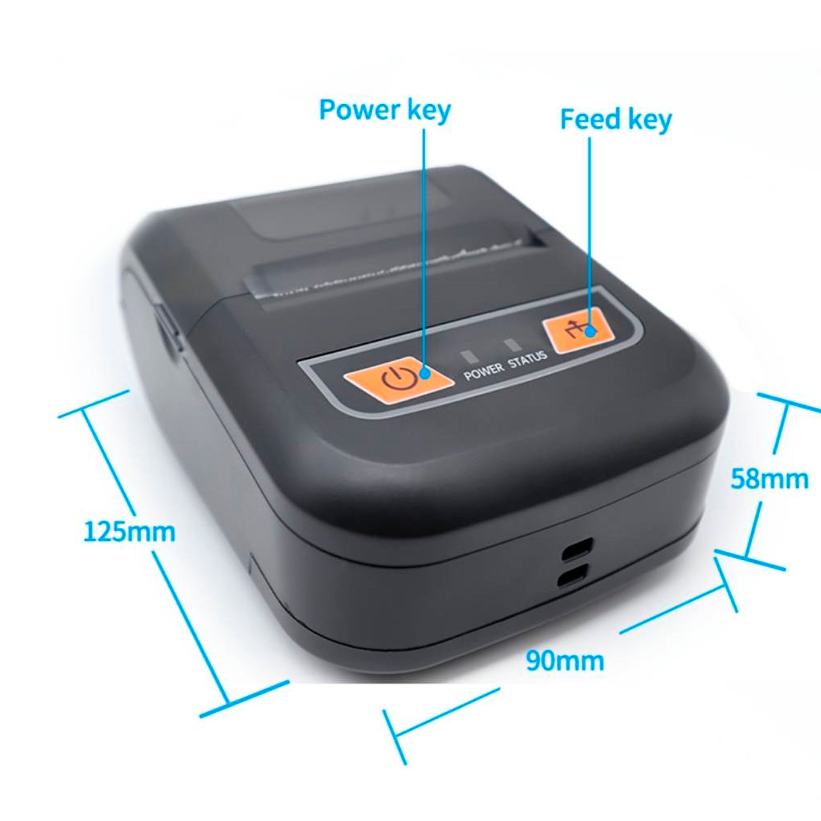 IMPRESORA BLUETOOTH+USB 58 MM - Imagen 3