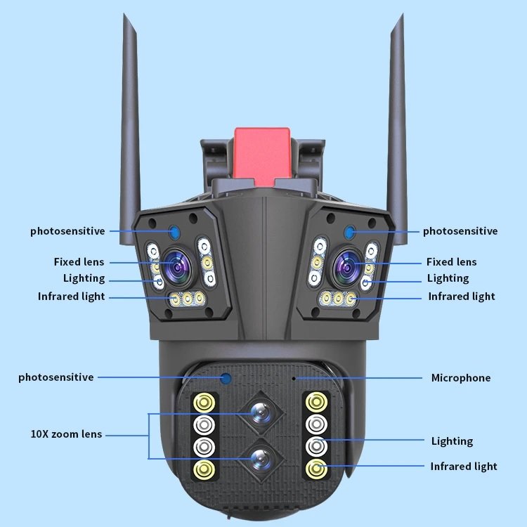 CAMARA PTZ WIFI TRIPLE VISION 8MPX 4K - Imagen 2