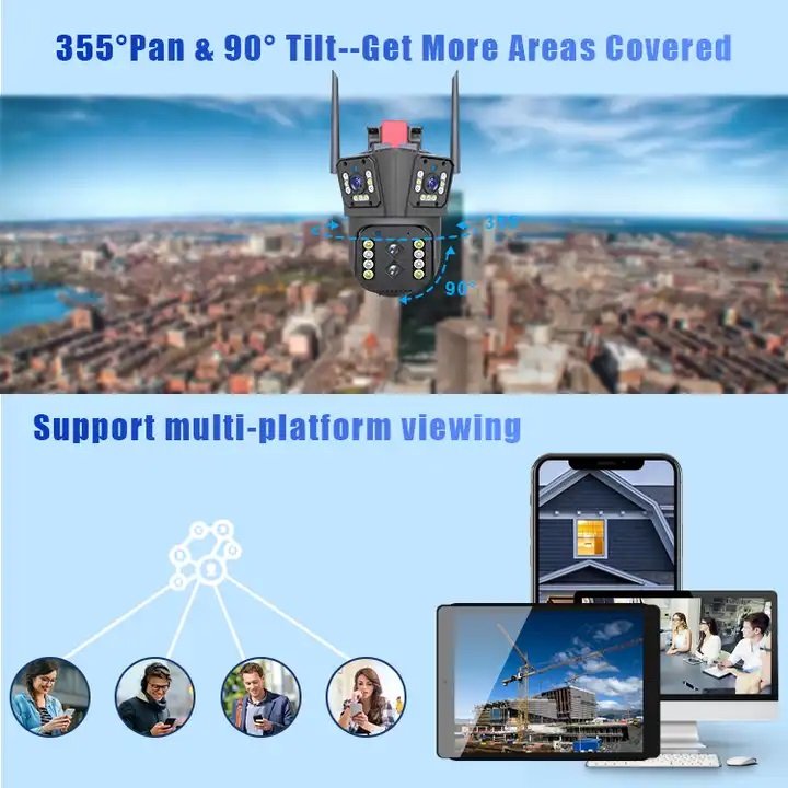 CAMARA PTZ WIFI TRIPLE VISION 8MPX 4K - Imagen 5