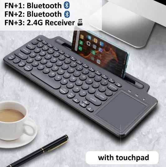 TECLADO INALAMBRICO BLUETOOTH 3 EN 1 - Imagen 2