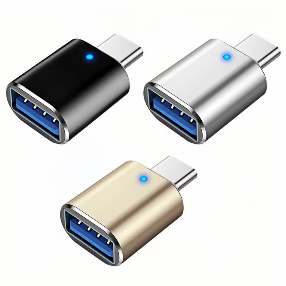 ADAPTADOR OTG ALUMINIO USB 3.0 HEMBRA A USB TIPO-C MACHO - Imagen 3