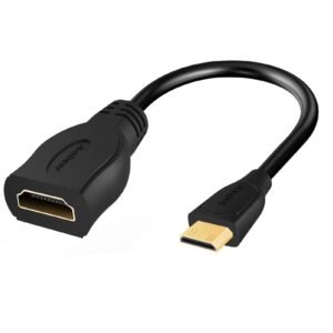 ADAPTADOR CON CABLE MINI HDMI A HDMI HEMBRA