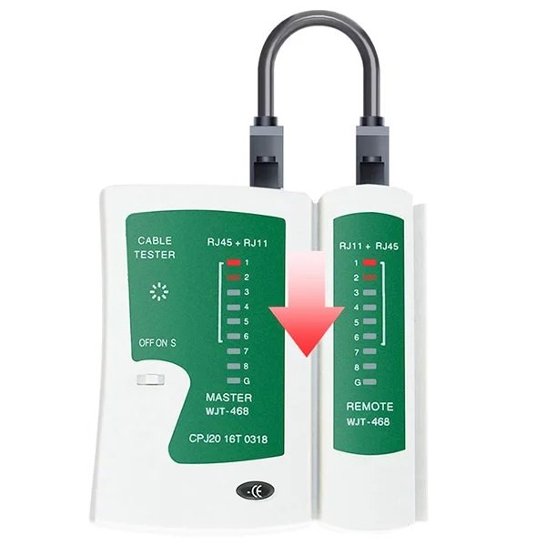 TESTER O PROBADOR DE CABLE DE RED RJ45 Y RJ11 - Imagen 3