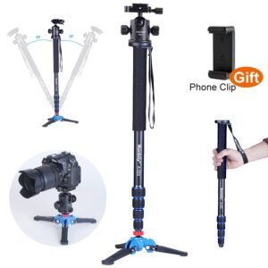 MONOPIE DE ALUMINIO PARA CAMARA PROFESIONAL MANBILY