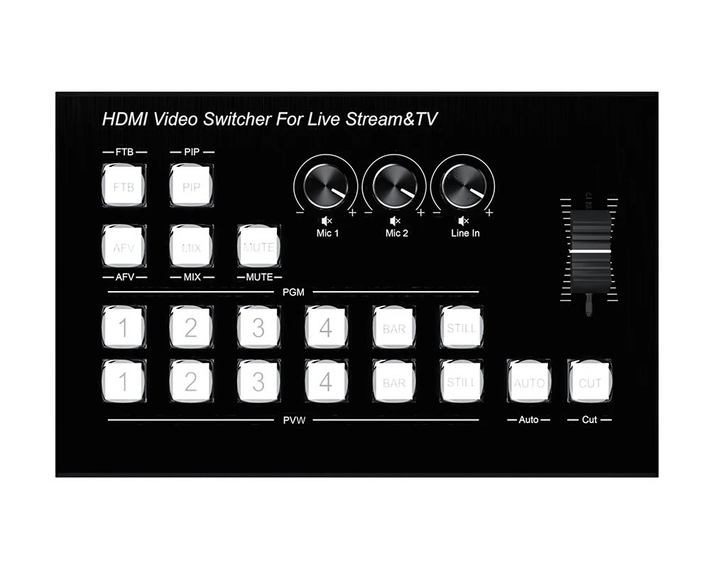 MEZCLADOR Y CONMUTADOR DE VIDEO Y AUDIO 4 CH. 2 MPX. M1 - Imagen 7