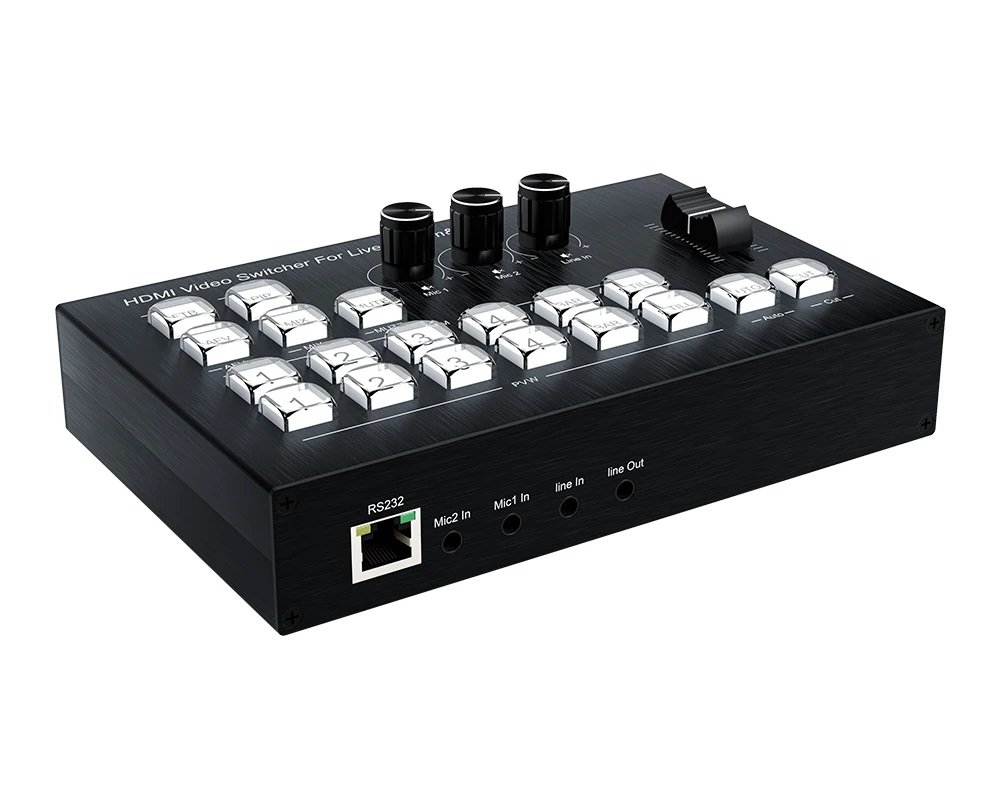 MEZCLADOR Y CONMUTADOR DE VIDEO Y AUDIO 4 CH. 2 MPX. M1 - Imagen 4
