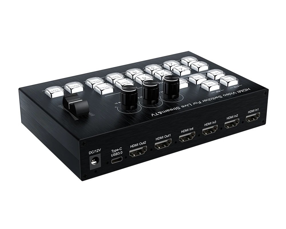 MEZCLADOR Y CONMUTADOR DE VIDEO Y AUDIO 4 CH. 2 MPX. M1 - Imagen 3