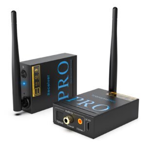TRANSMISOR Y AMPLIFICADOR INALAMBRICO DE AUDIO 100MT V2