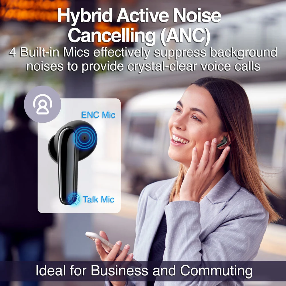 Auriculares inalámbricos estéreo Bluetooth SkeiPods E21 con cancelación activa de ruido. - Imagen 12