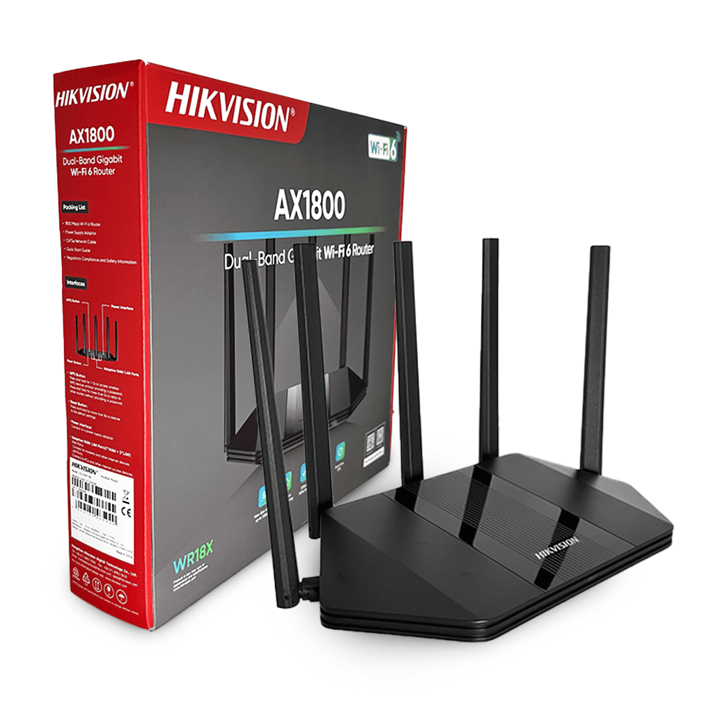 ROUTER DOBLE BANDA GIGABIT 1800MBPS WIFI6 HIKVISION AX1800