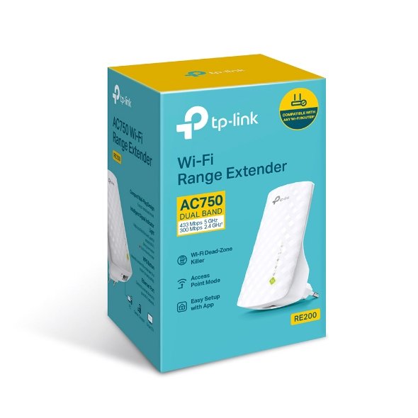 EXTENSOR DE COBERTURA DOBLE BANDA TP-LINK AC750